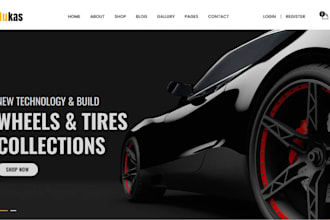 design auto parts shopify store automobile shopify store car part store website