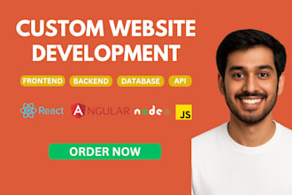 develop custom website using react, nodejs, mongodb