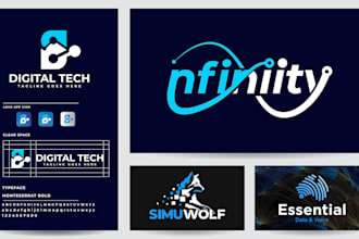 create a modern tech, crypto startup, security and technology logo design