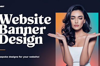 design awesome website header, banner or slider