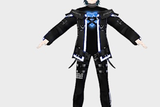 custom 3d avatar creation vrm, pmx files
