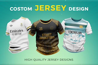 do custom jersey design or sublimation design