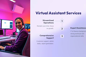 be your virtual assistant for business support and client management