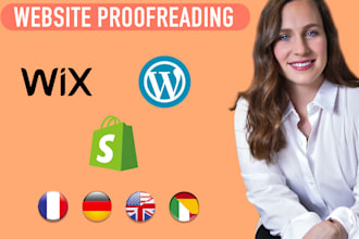 proofread your website in spanish, german, french, english