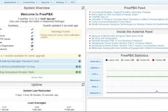 install asterisk voip with freepbx, fusionpbx, magnusbilling, astpp 3cx