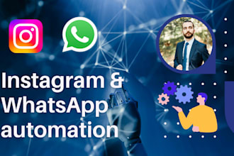 automate instagram and whatsapp messages using manychat