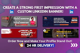 create professional linkedln banners in 24 hours