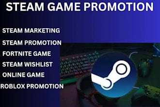 steam game promotion to increase your steam game visibilities and wishlist