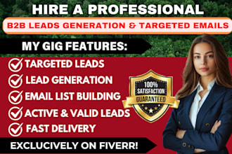 do b2b lead generation, linkedin leads, contact list, email list building