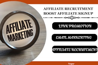 affiliate recruitment affiliate link promotion boost organic signup fop programs