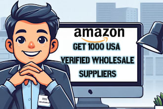provide 1000 amazon wholesale suppliers and distributors list for amazon fba