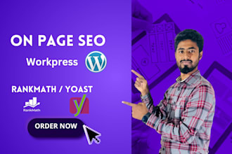 wordpress onpage SEO with rankmath or also yoast