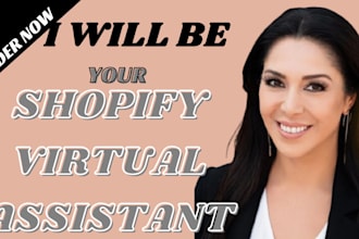 shopify virtual assistant, store manager for shopify sales marketing cro USA,UK