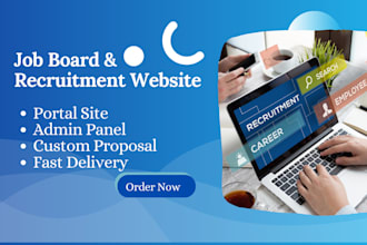 create job board website, recruitment website, job portal website, admin panel