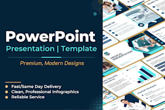 create powerpoint template, canva presentation design or powerpoint presentation