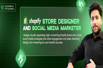 do social media marketing and shopify website designing