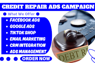 generate hot converting debt relief credit builder loan credit card repair leads
