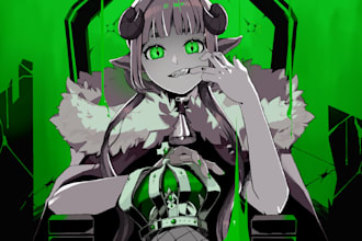 draw vocaloid song cover art