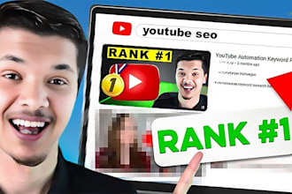 rank your youtube videos on the 1st page with professional SEO optimization