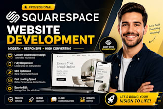 design, redesign squarespace website, squarespace business website development