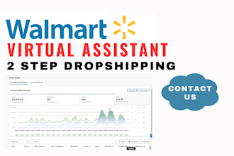 be your walmart two step dropshipping virtual assistant and wfs