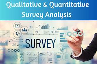 analyse your survey data and report findings