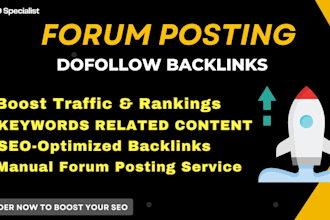 boost your SEO with expert forum posting services