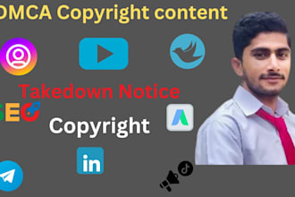 send dmca takedown notice tiktok,reddit,facebook,twitter,instagram and shopify