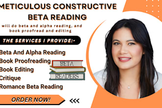 be your beta and alpha reader book editor book proofreader romance beta reader