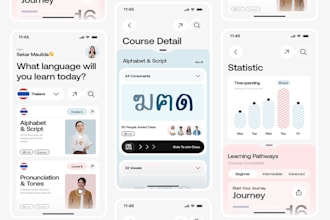 develop language learning app, educational app and kid learning app