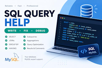 write and fix sql queries for your mysql database