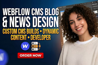 webflow blog website design, webflow cms website webflow developer