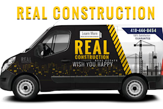 do vehicle wrap design truck van car trailer for you