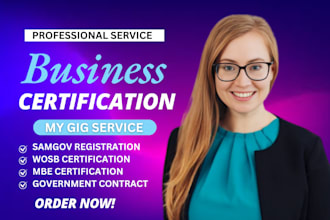do samgov registration, get cage code, uei, mbe, wosb, 8a, sdvosb, sba, b corp