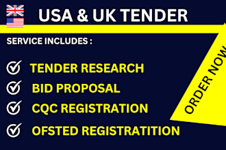 win UK tender, bid proposal, shipping,tourism and healthcare, cqc contract, rfp