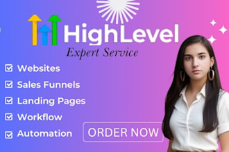 design gohighlevel landing page, gohighlevel website, go high level sales funnel
