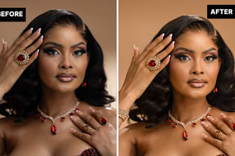 do professional photo editing and retouching in  photoshop