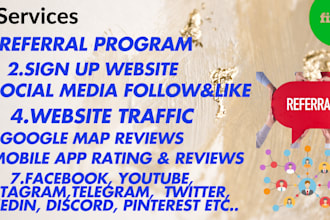 do referral program, sign up, boost your business and traffic