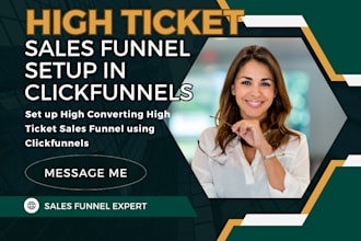 build high ticket converting sales funnel landing page in clickfunnels