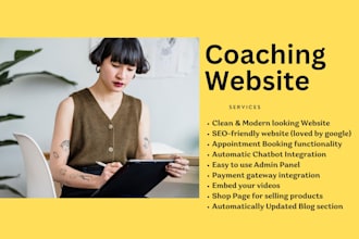 design a life coaching and consultation website for teachers, and trainer