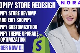 dropshipping shopify redesign  shopify website design manager, shopify store VA