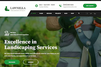 create a responsive gardening website or shopify store to grow your business
