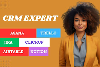 be clickup consultant,clickup project management virtual assistant monday crm