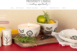 design candle shopify store light website lantern dropshipping store