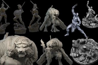 3d model sculpture 3d character sculpting miniature 3d printing