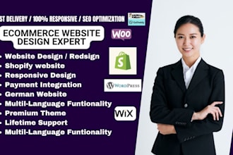 wordpress ecommerce website german shopify online webshop german website design