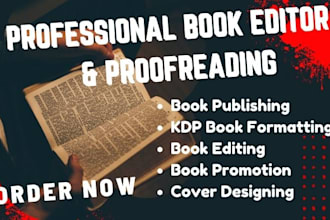 ghostwrite edit proofread fiction nonfiction KDP book formatting book publishing