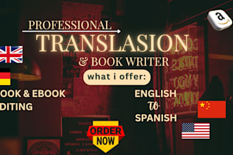 write and translate, with quality ebooks and documents