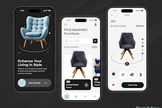 build augmented reality furniture ar app, store interior design app with ai app