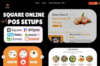 setup square website square online store square pos clover pos square website